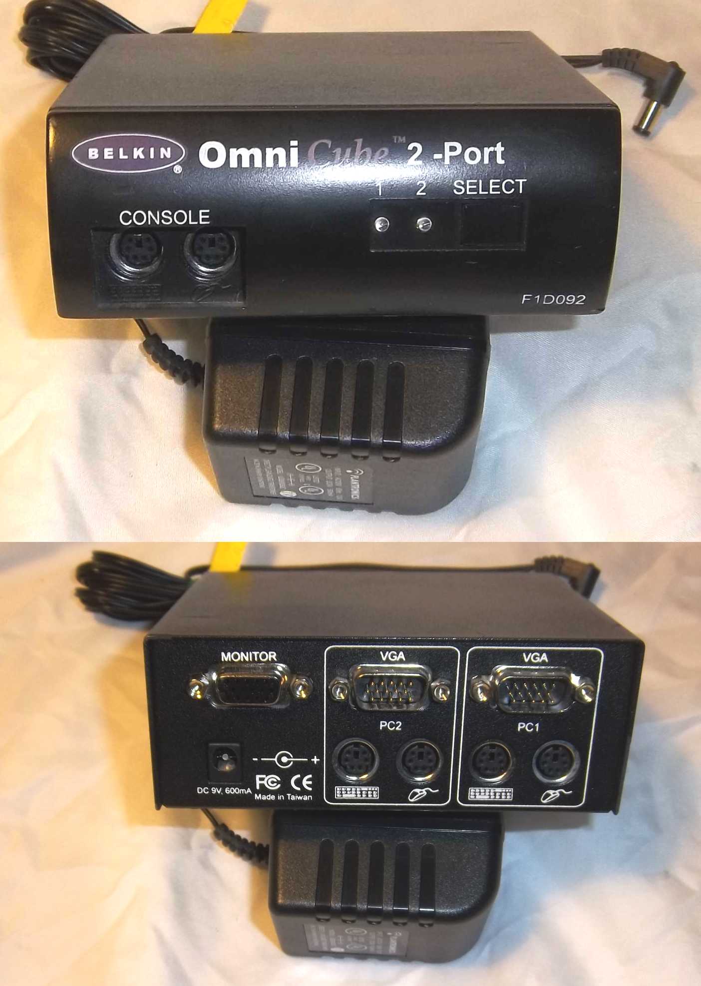 Belkin Omni Cube 2-Port KVM model F1D092